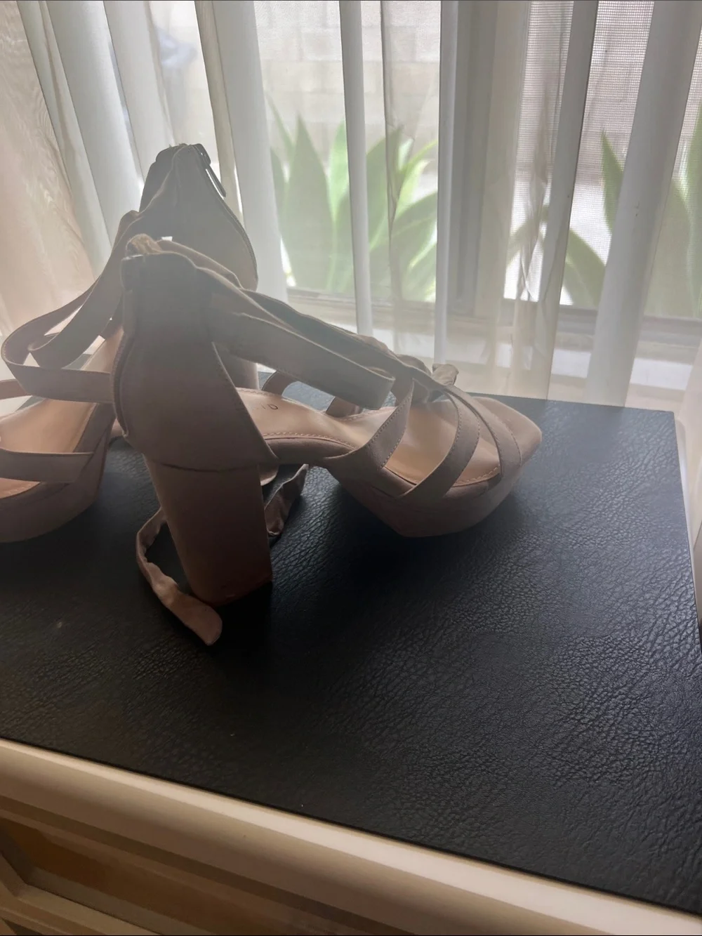 torrid Taupe Lace-Up Strappy Heels